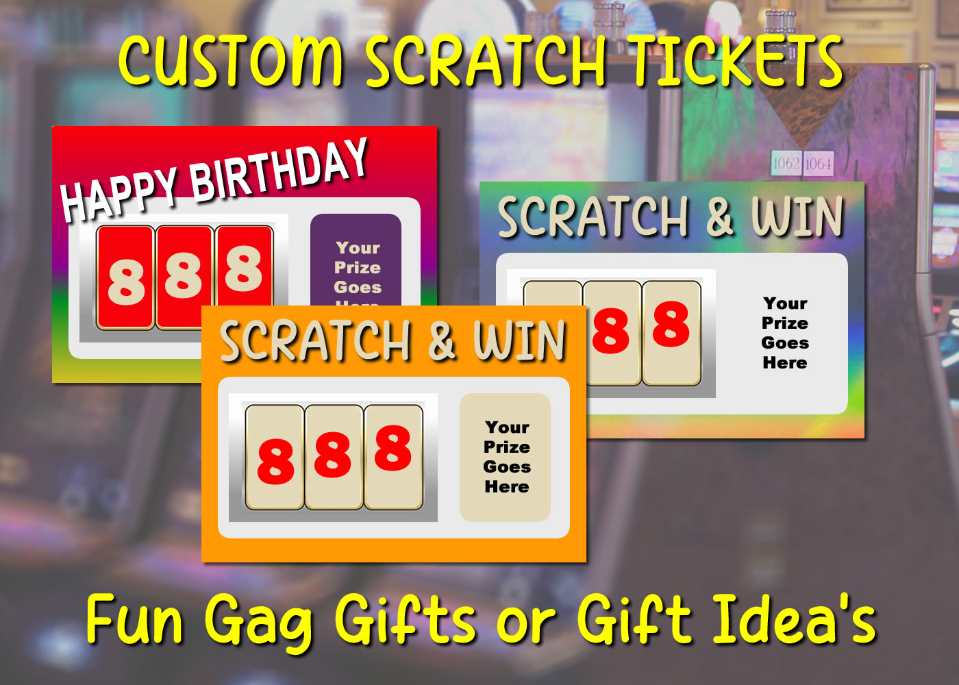 Custom Scratch Tickets Custom Scratch Tickets